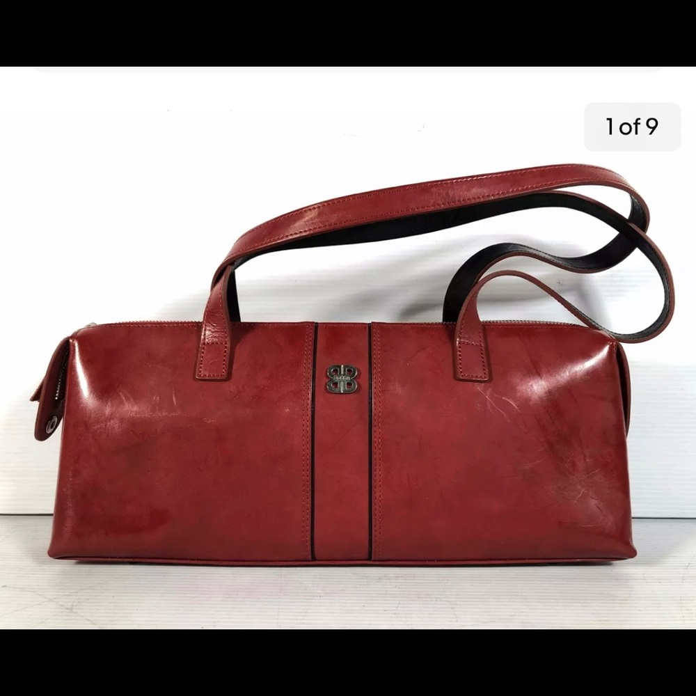 💐BOSCA POMEGRANITE W/Black B COLLECTION( Sold Out Every where) NWT